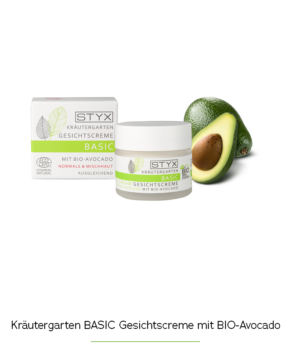 Kräutergarten BASIC Gesichtscreme mit BIO-Avocado